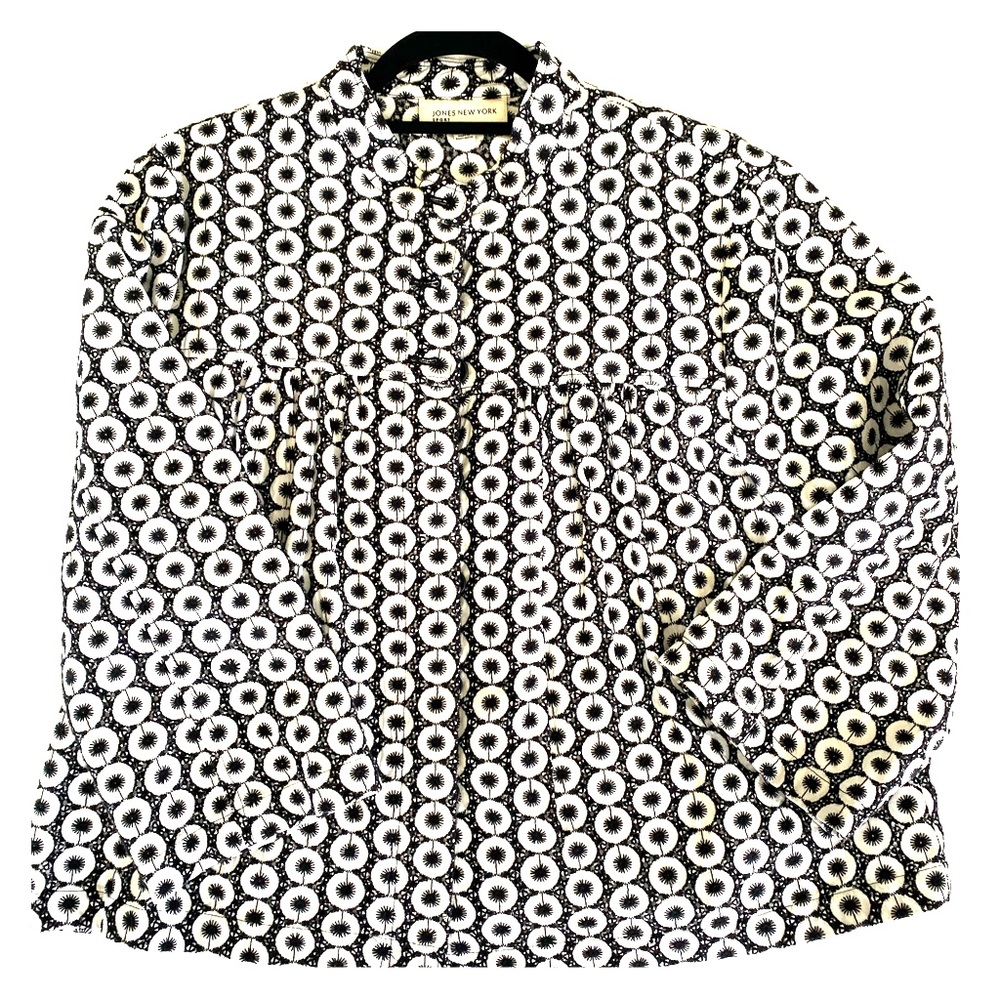 3/4 sleeve A line cotton Jones of New York Jacket